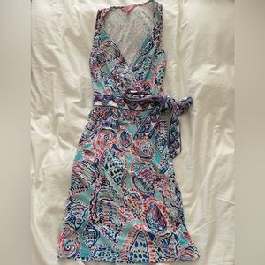 Lilly Pulitzer Shell Print Wrap Dress